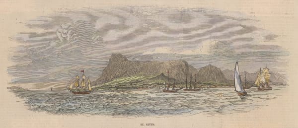 Illustrated London News (ILN), St Kitts - Basseterre, 1848