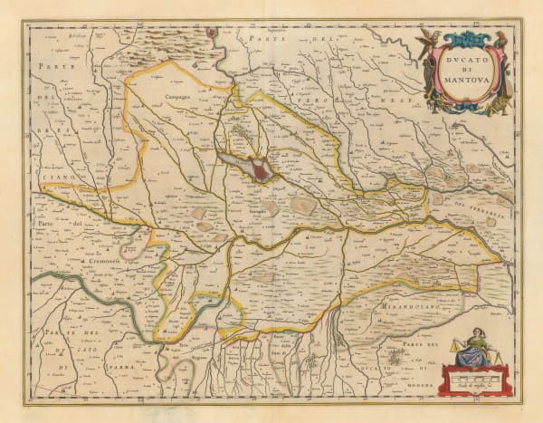 Willem & Jan Blaeu, Duchy and city of Mantua, 1650