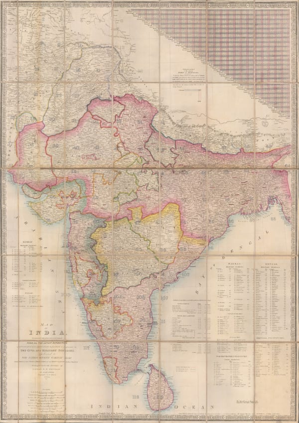 James Wyld, Map of India, 1843
