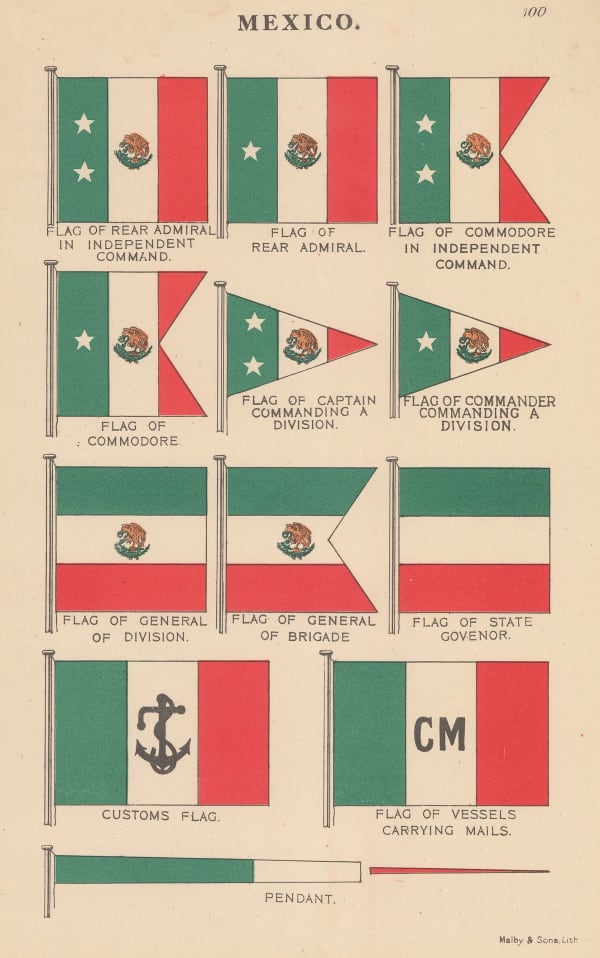 Malby & Sons, Mexico - Flags, 1930 c.
