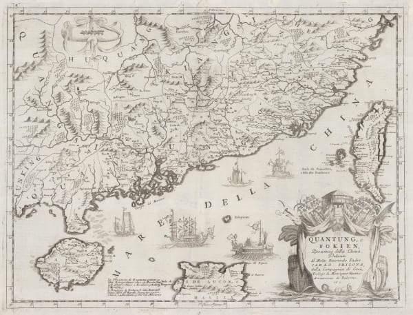Vincenzo Coronelli, Guangzhou and Fujian provinces, 1696