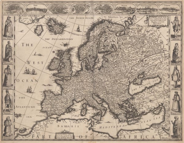 John Speed, John Speed's celebrated map of Europe, 1627