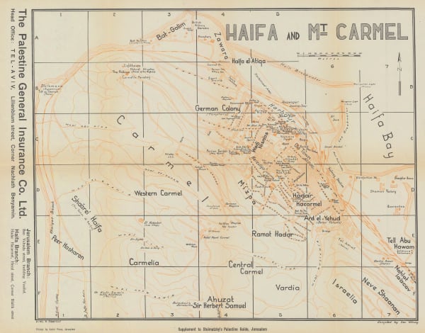 Zev Vilnay, Haifa and Mt. Carmel, 1935