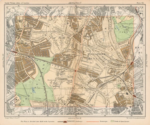 George Philip & Son Ltd., Streatham Hill, Tooting Common, Tulse Hill & Brixton Hill, 1904