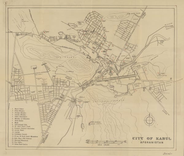 Afghan Tourist Org., City of Kabul, 1950 c.