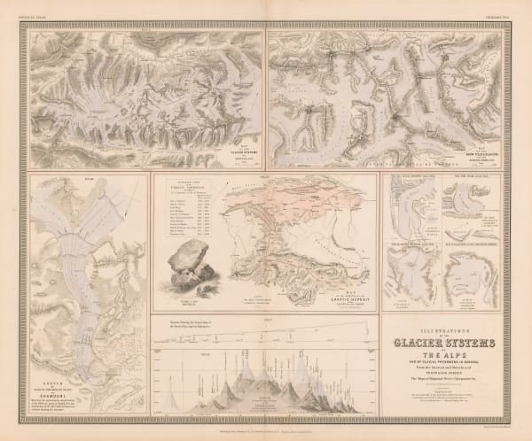 W. & A.K. Johnston, Illustrations of the Glacier Systems of the Alps, 1848