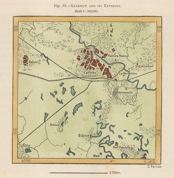 Jean Jacques Élisée Reclus, Lucknow and its Environs, 1894
