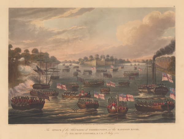 Lt. Joseph Moore, Burma - Rangoon /Yangon , 1825