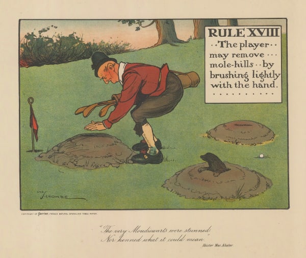 Charles Crombie, Golf - Cartoon, Rules of Golf, 1905