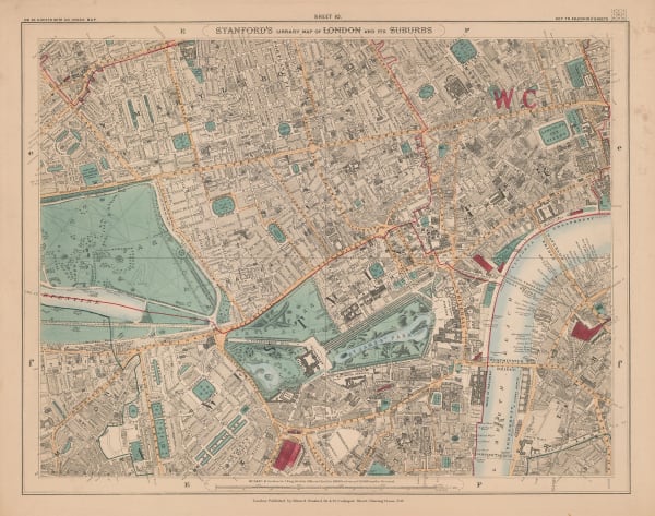 Edward Stanford, West Central London, 1877