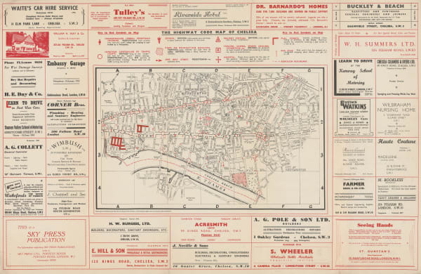West London Road Safety Committee, The Highway Code Map of Chelsea, 1951