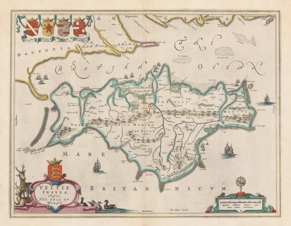 Willem & Jan Blaeu, Isle of Wight, 1648