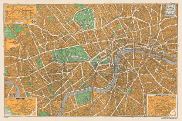 Geographia Ltd., Pictorial Map of London, 1936 c.