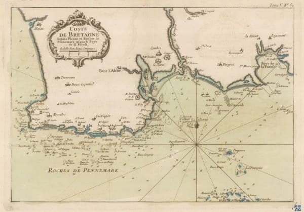 Jacques-Nicolas Bellin, Coast of Brittany, 1764