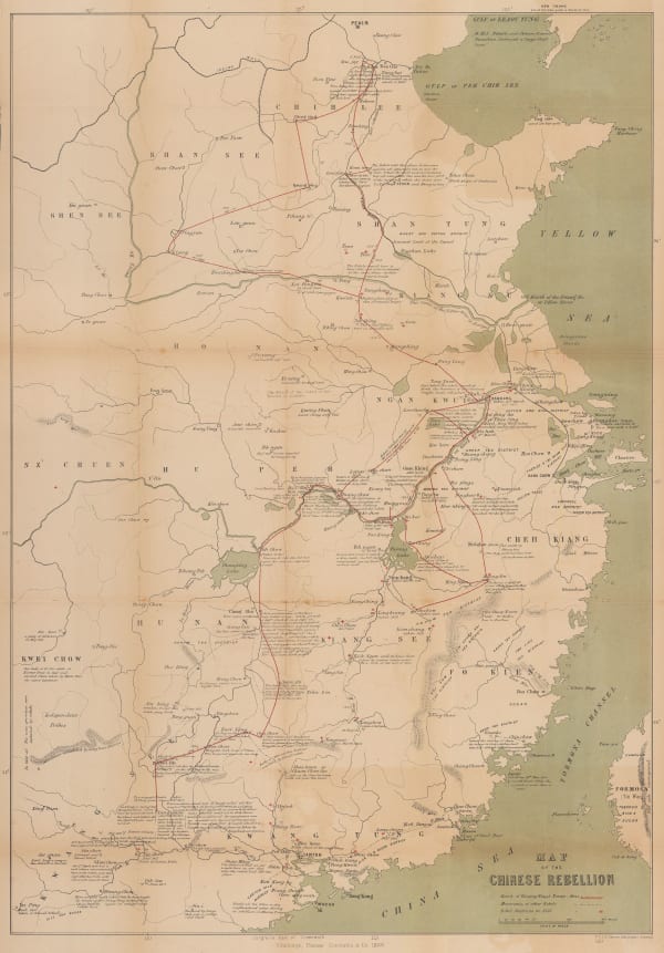 W. & A.K. Johnston, Map of the Chinese Rebellion, 1860
