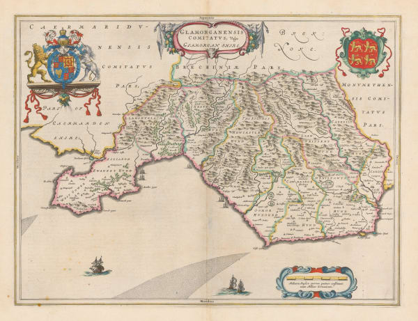 Willem & Jan Blaeu, Glamorgan, 1648