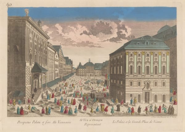 Vue D'Optique, Austria - Vienna, Hofburg Palace, 1780 c.