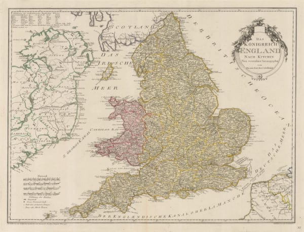 Franz Von Reilly, Das Konigreich England Nach Kitchin, 1795