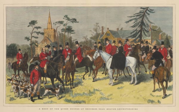 Illustrated London News (ILN), Fox Hunting - Meet of The Quorn Hounds, 1874