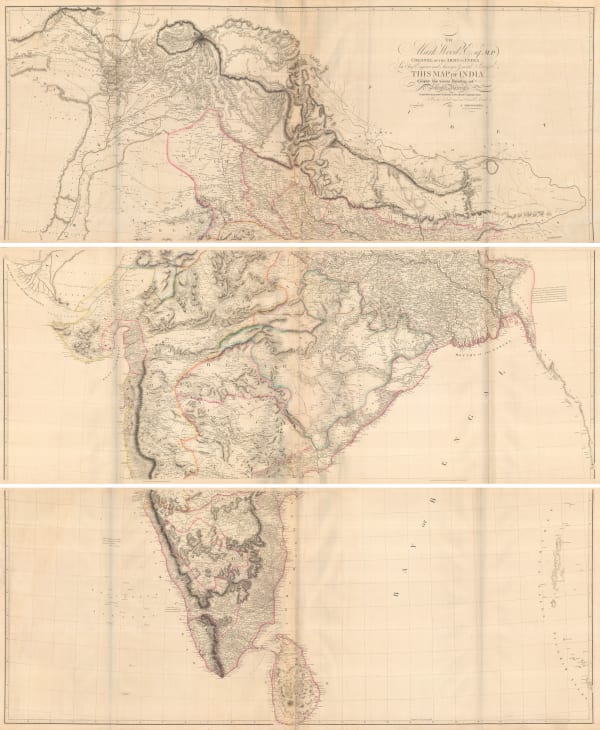Aaron Arrowsmith, Map of India, 1804