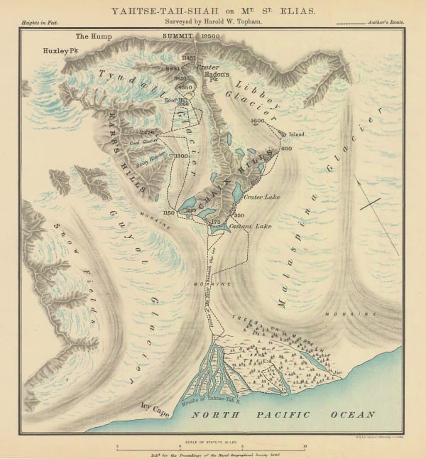 Royal Geographical Society (RGS), Yahtse-Tah-Shah or Mt. St. Elias, 1889