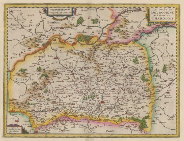Jodocus & Henricus Hondius, Burgundy and Charolais, 1636