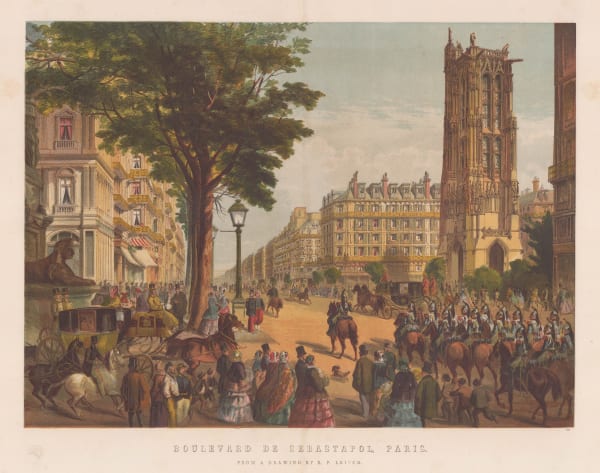 Illustrated London News (ILN), France - Paris, Boulevard de Sebastopol, 1859