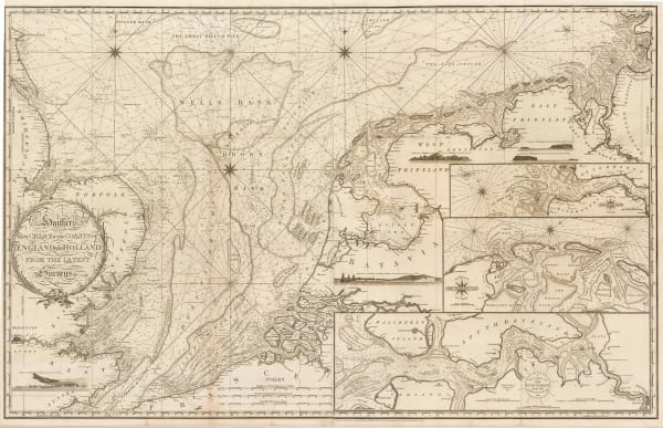 William Heather, New Chart of the Coasts of England and Holland from the Latest Surveys, 1805