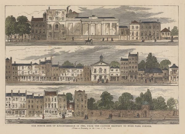 Old & New, London - Knightsbridge, Cadogan Street to Hyde Park Corner., 1880 c.
