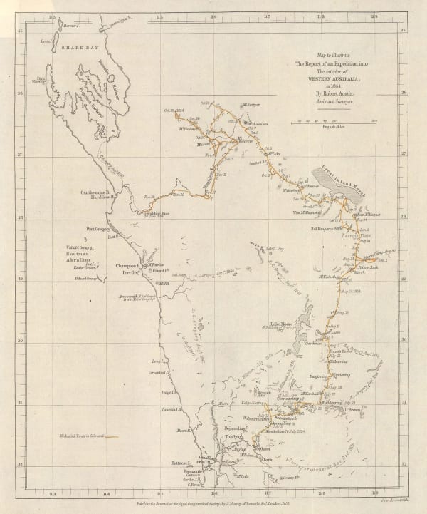 Royal Geographical Society (RGS), Western Australia from Shark Bay to Perth, 1856