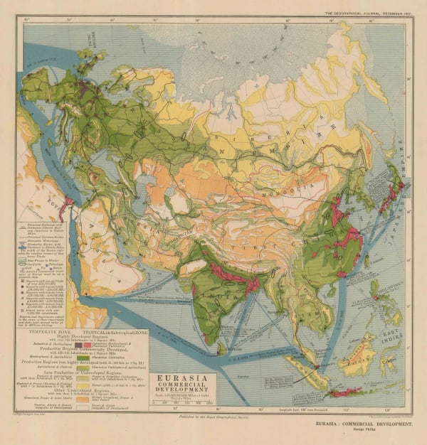 Royal Geographical Society (RGS), Eurasia Commercial Development, 1917