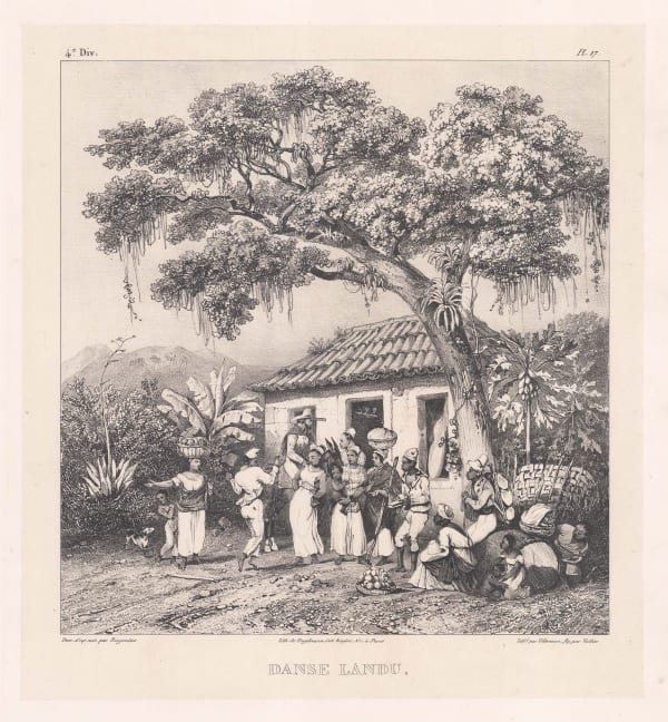 Johann Moritz Rugendas, Brazil - Danse Landu, 1835