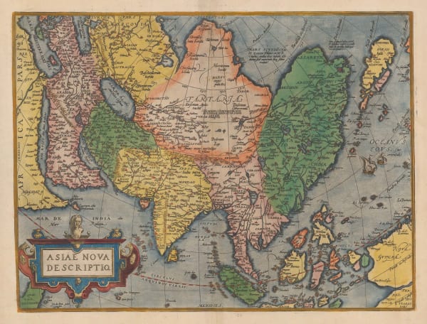 Abraham Ortelius, Asia, 1595
