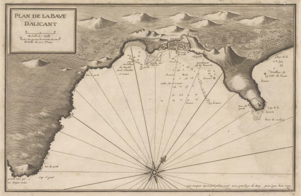 Jacques Ayrouard, Chart of the Bay of Alicante, 1746