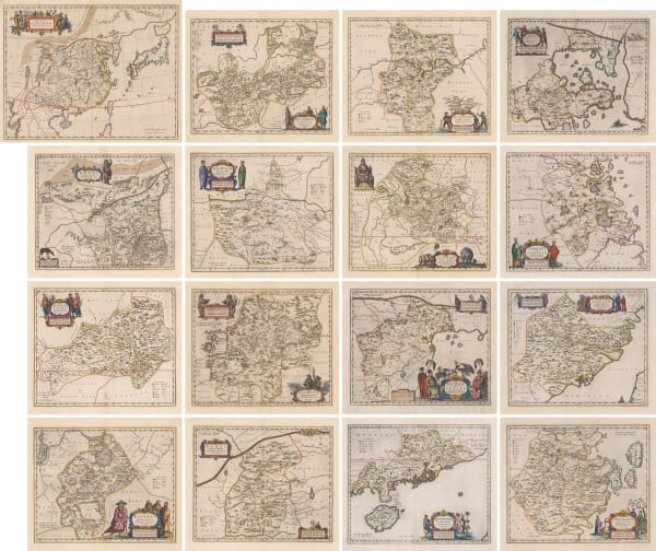 Jan Blaeu, China and its 15 Provinces, 1655