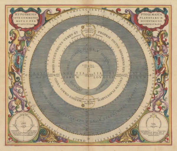Andreas Cellarius, Hypothesis Ptolemaica, sive Communis Planetarum Motus per Eccentricos et Epicyclos Demonstrans, 1661