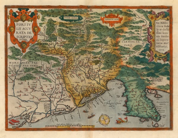 Abraham Ortelius, Venice, Friuli & Istria, 1592