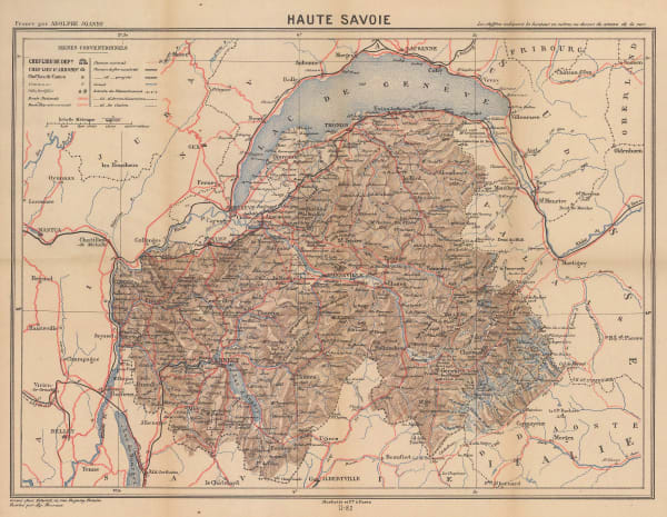 Adolphe Joanne, Haute Savoie & Mont Blanc, 1882