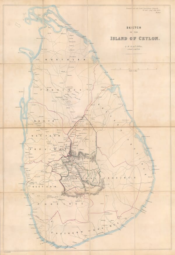 John Arrowsmith, Sketch of the Island of Ceylon, 1848