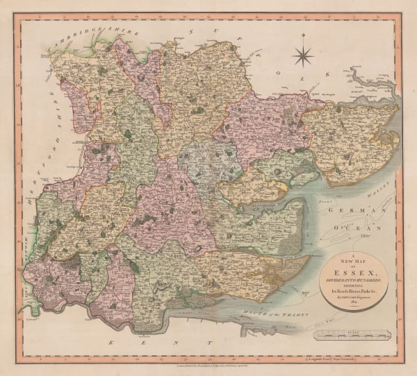 John Cary, A New Map of Essex, 1801