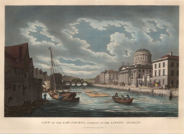 Thomas Malton, Ireland - Dublin, Four Courts, 1799