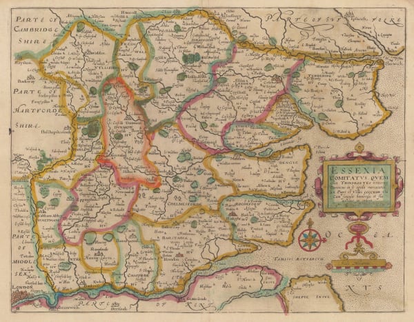 Christopher Saxton & William Kip, Essexia, 1637