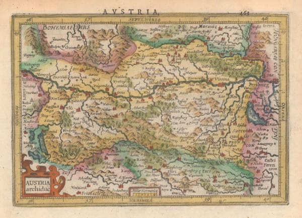 Mercator Hondius, Austria, 1621