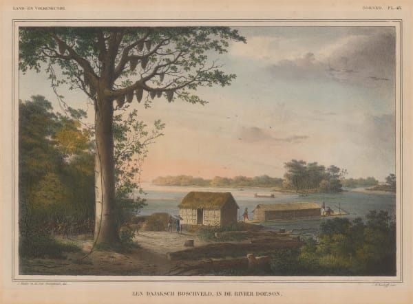 Charles Van de Velde, Borneo - River Doeson, 1850