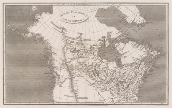 Aaron Arrowsmith, British Possessions in North America, 1809