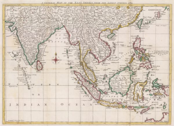 London Magazine, India and Southeast Asia, 1762