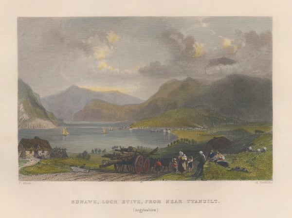 Thomas Allom, Scotland - Loch Etive, Bonawe, 1836