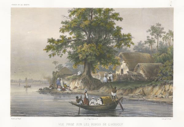 Auguste-Nicolas Vaillant, India - Kolkata / Calcutta, Hooghly River, 1850 c.
