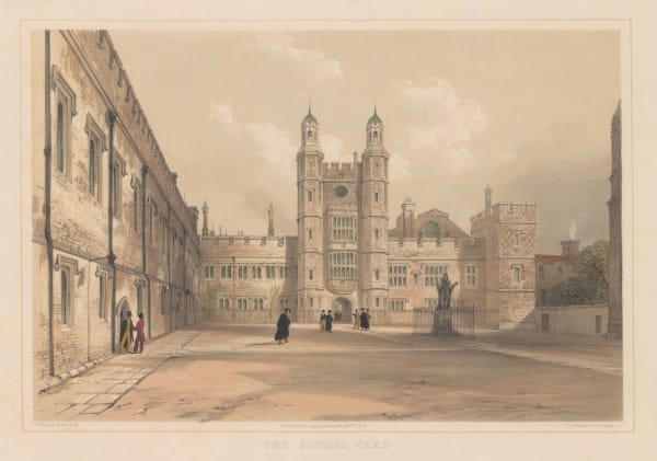 William Radclyffe, Eton College - School Yard, 1844