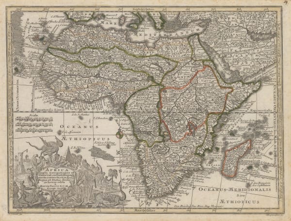 Matthaus Seutter, Africa, 1745 c.